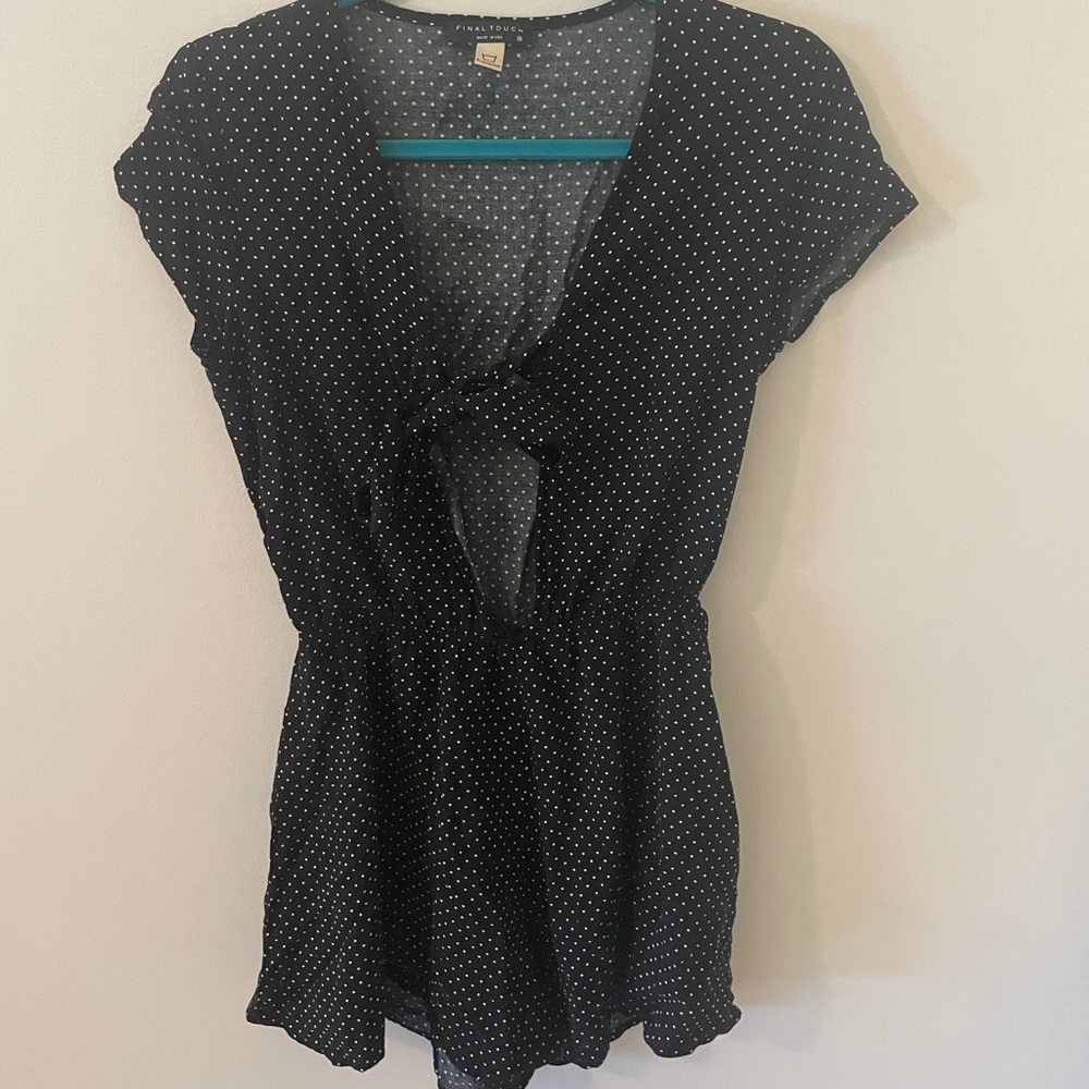 Polka-dotted Romper